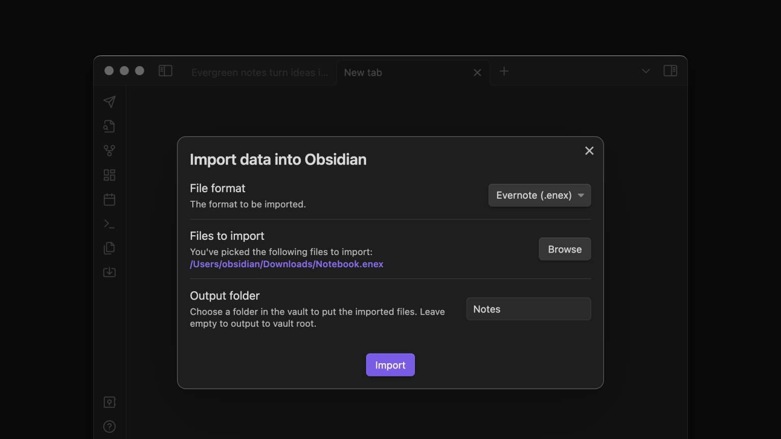 Obsidian Importer screenshot