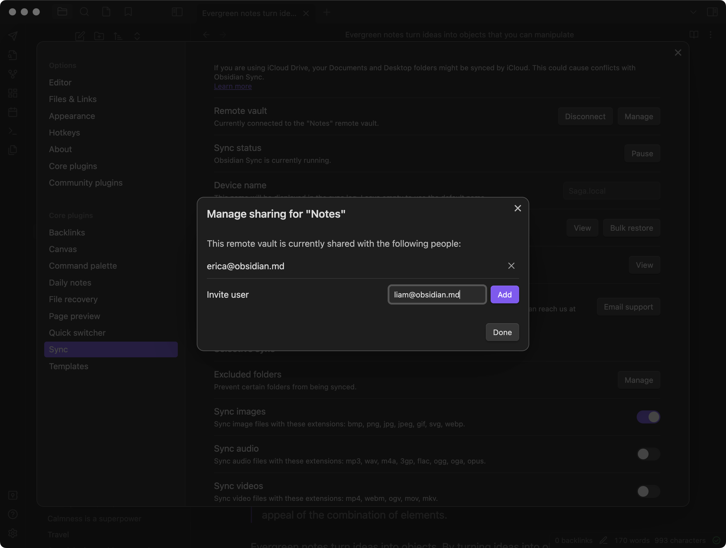 Obsidian的同步方案Obsidian Sync